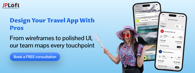 Design Your Travel App With Pros.